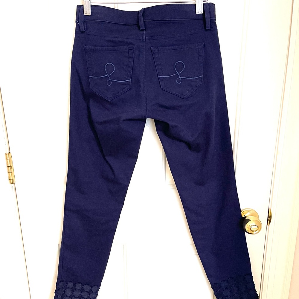 Lilly Pulitzer navy crop pants size 0 - Picture 4 of 5
